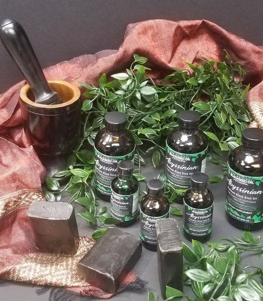 Abyssinian Platinum Black Seed Soap + 8oz Bundle